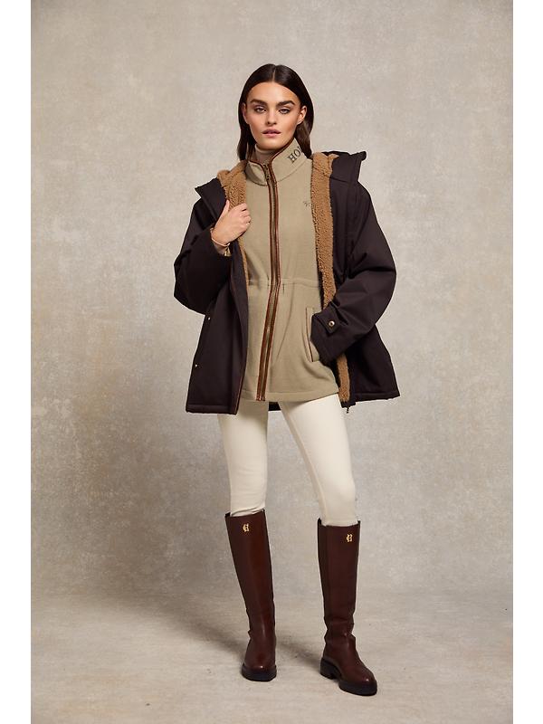 Holland Cooper Women's Country Longline Fleece - Sage Image 3