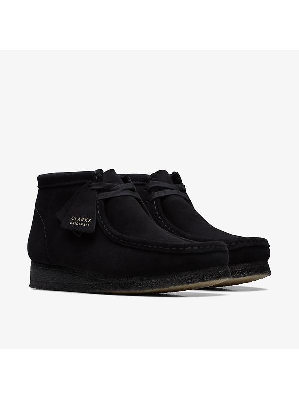 Clarks Originals Men's Wallabee Boots - Black Suede Image 4