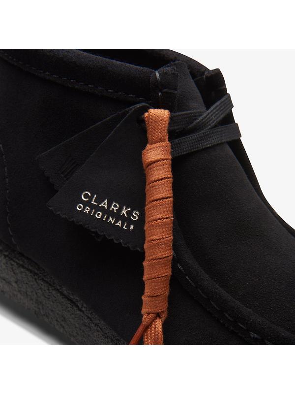 Clarks Originals Men's Wallabee Boots - Black Suede Image 7