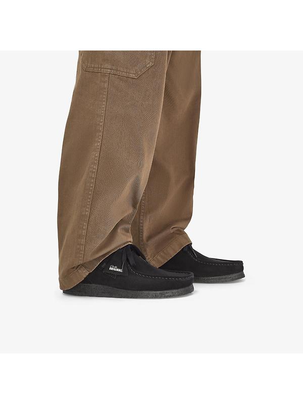 Clarks Originals Men's Wallabee Shoes - Black Suede Image 2