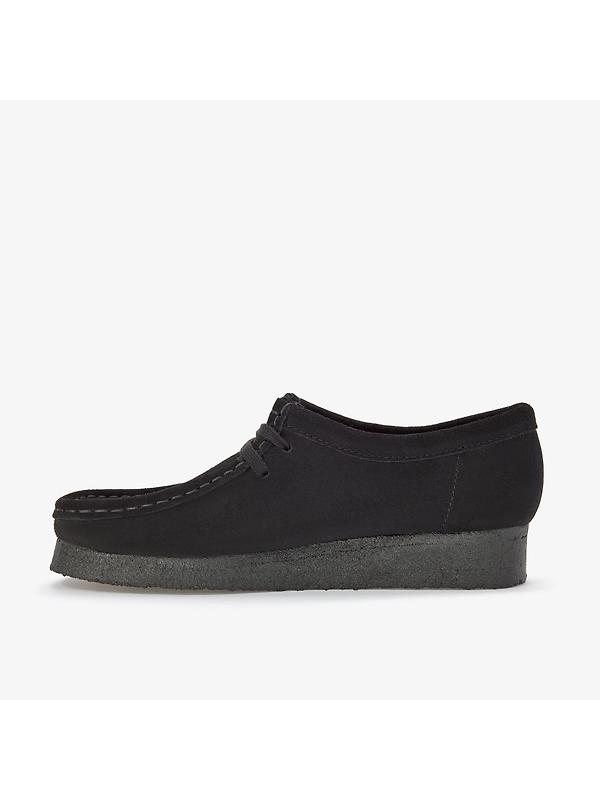 Clarks Originals Men's Wallabee Shoes - Black Suede Image 3