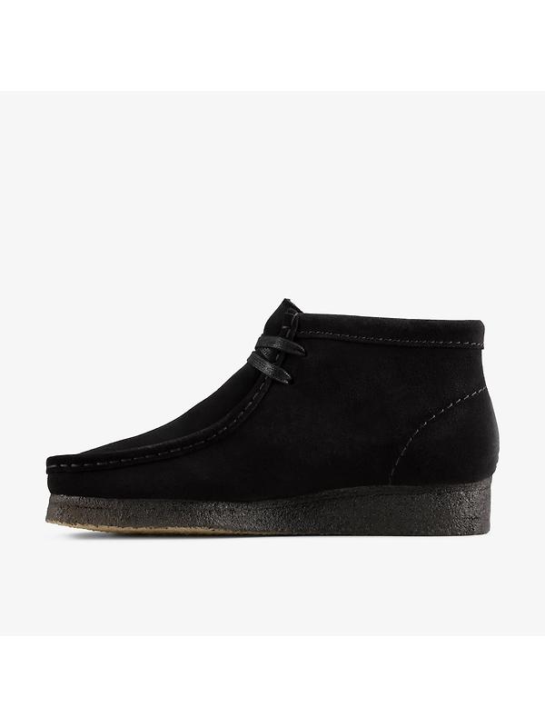 Clarks Originals Women's Wallabee Boots - Black Suede Image 2
