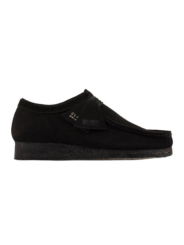 Product image of Clarks Originals Women's Wallabee Shoes - Black Suede