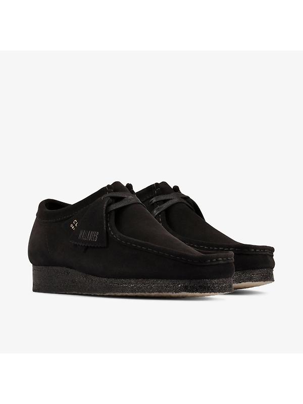 Clarks Originals Women's Wallabee Shoes - Black Suede Image 5