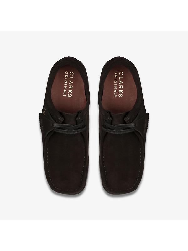 Clarks Originals Women's Wallabee Shoes - Black Suede Image 7