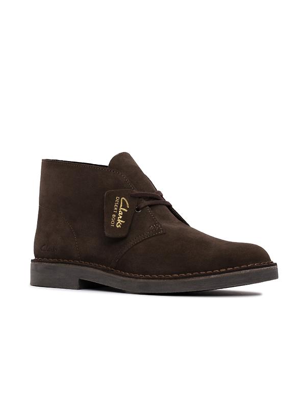 Clarks Men's Desert Evo Suede Boots - Dark Brown Image 3