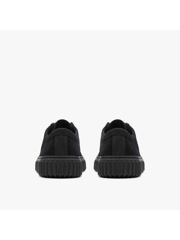 Clarks Men's Torhill Lo Shoes - Black Suede Image 5