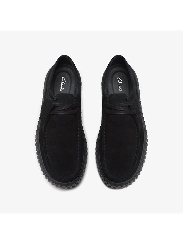 Clarks Men's Torhill Lo Shoes - Black Suede Image 7