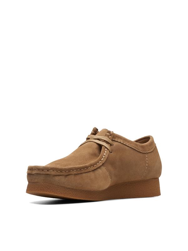 Clarks Men's Wallabee Evo Shoes - Dark Sand Suede Image 4