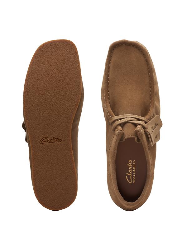 Clarks Men's Wallabee Evo Shoes - Dark Sand Suede Image 7