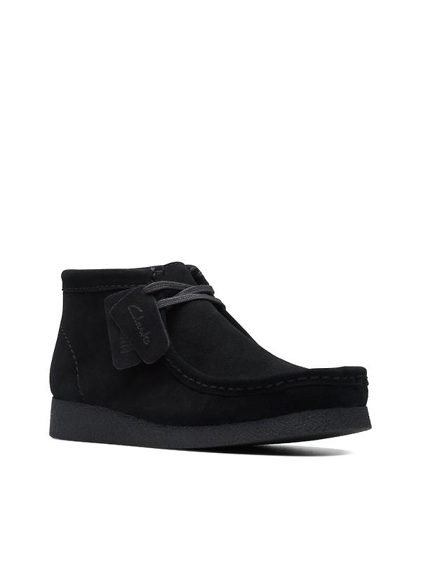Clarks Men's Wallabee Evo Suede Boot - Black Image 3