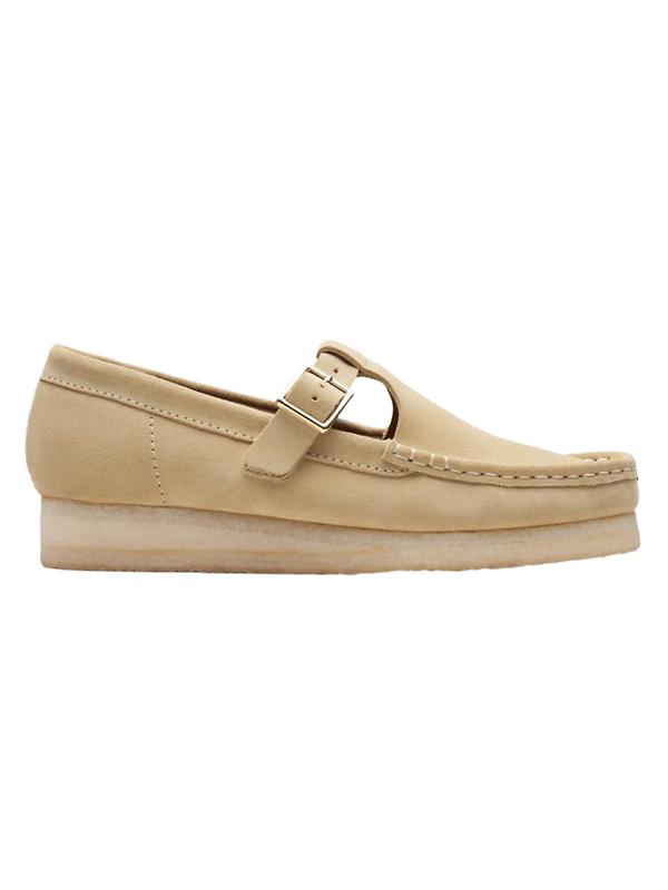 Clarks Originals Women's Wallabee T-Bar Shoes - Maple Suede Image 1