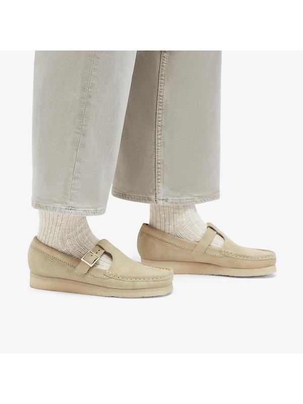 Clarks Originals Women's Wallabee T-Bar Shoes - Maple Suede Image 2
