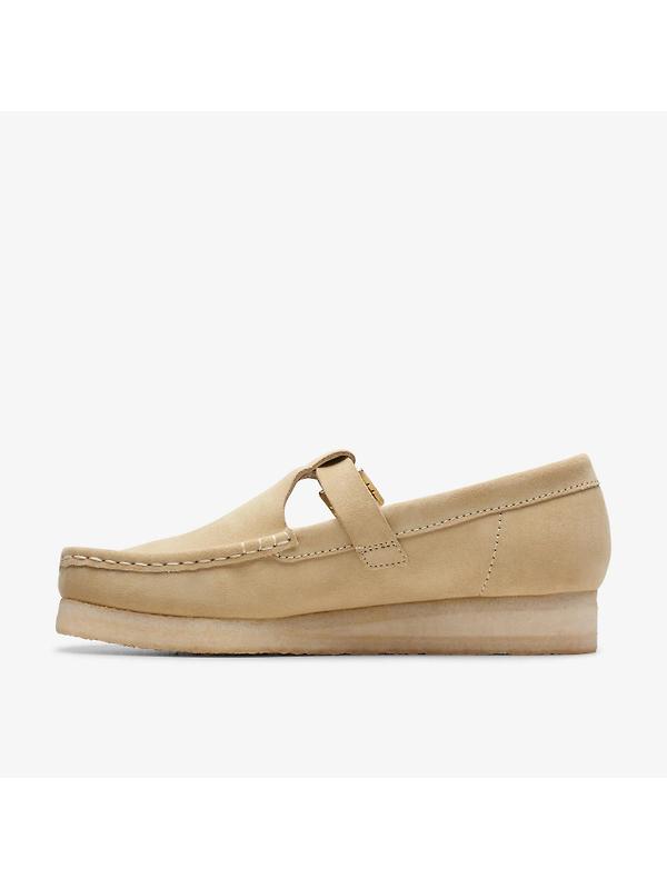 Clarks Originals Women's Wallabee T-Bar Shoes - Maple Suede Image 3