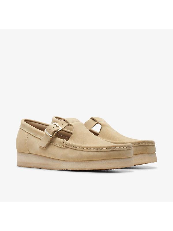 Clarks Originals Women's Wallabee T-Bar Shoes - Maple Suede Image 5