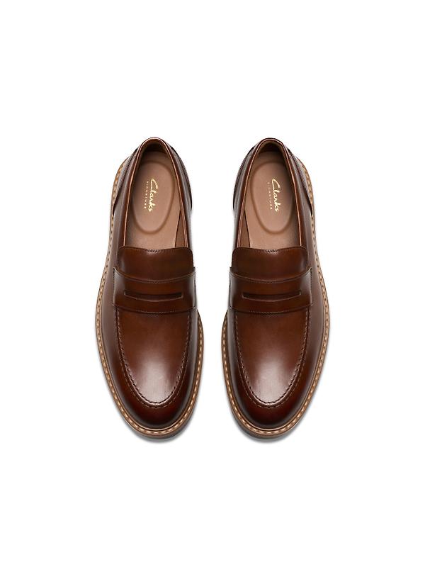 Clarks Men's Aldwin Step - Mid Tan Leather Image 5