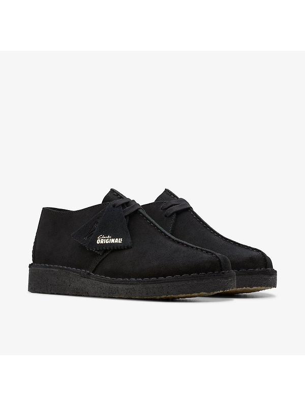 Clarks Originals Men's Desert Trek Shoes - Black Suede Image 5