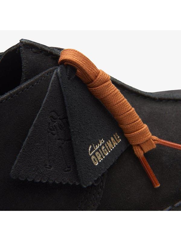 Clarks Originals Men's Desert Trek Shoes - Black Suede Image 8