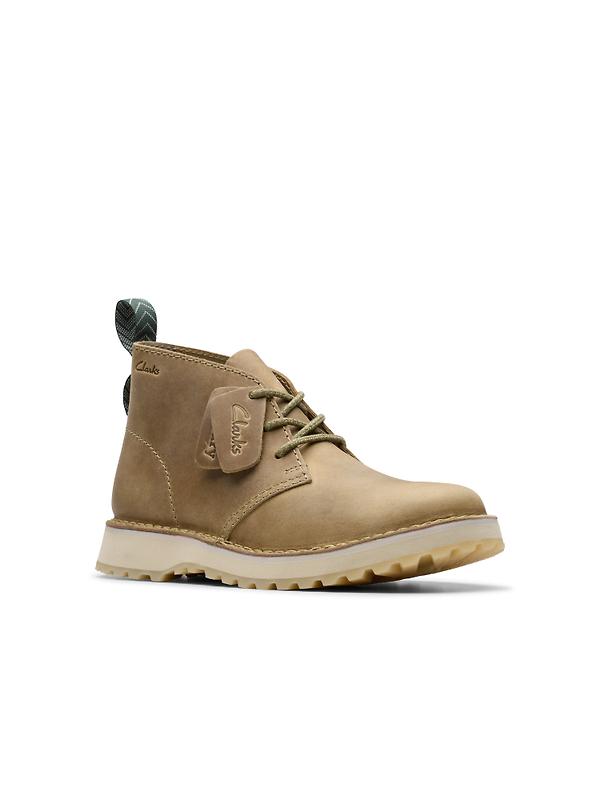 Clarks Solsbury DB Leather - Dark Sand Image 3