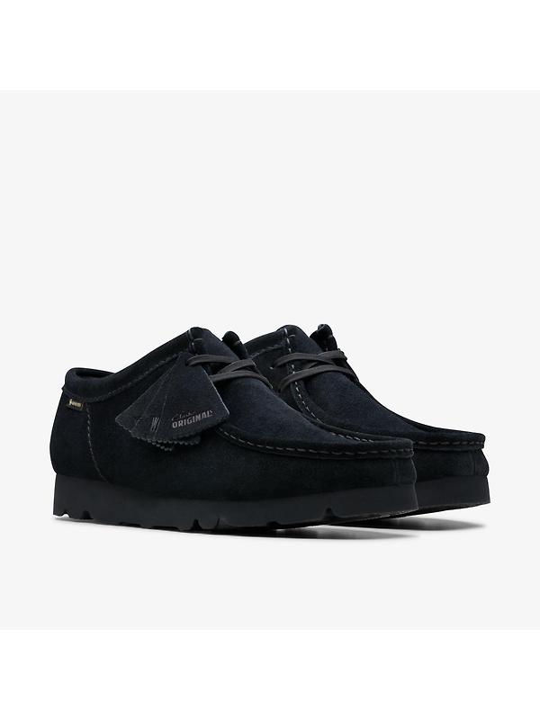 Clarks Originals Men's Wallabee Gore-Tex Shoes - Black Suede Image 4