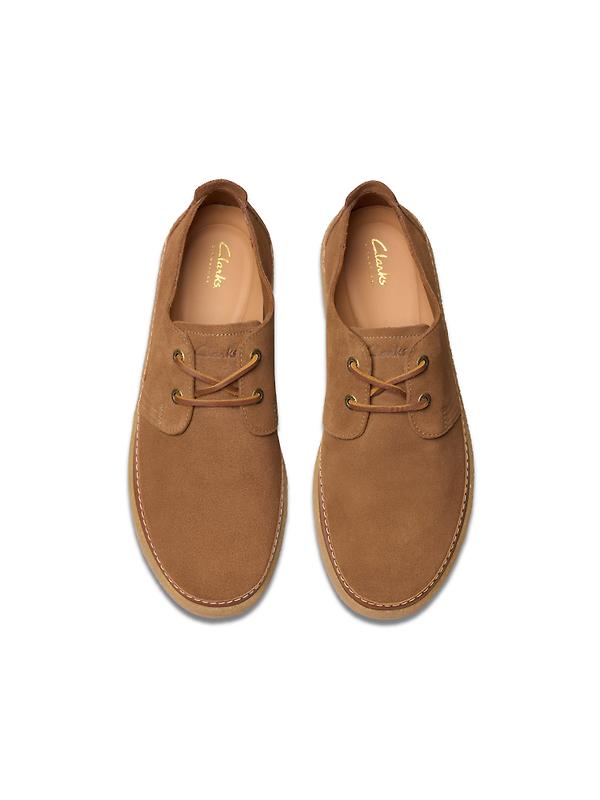 Clarks Clarkwood Low Suede Shoe - Cola Image 5