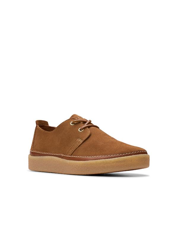 Clarks Clarkwood Low Suede Shoe - Cola Image 3