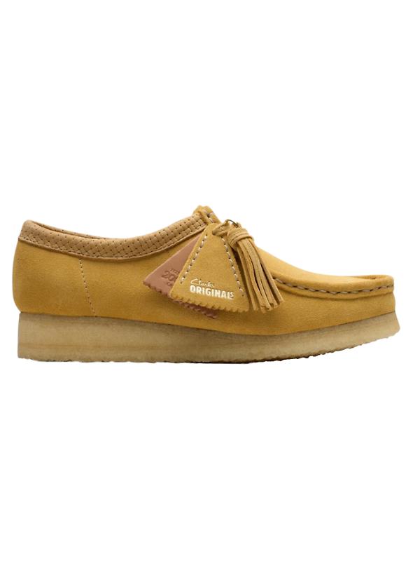 Product image of Clarks Originals Women's Wallabee Shoes - Golden Tan Suede