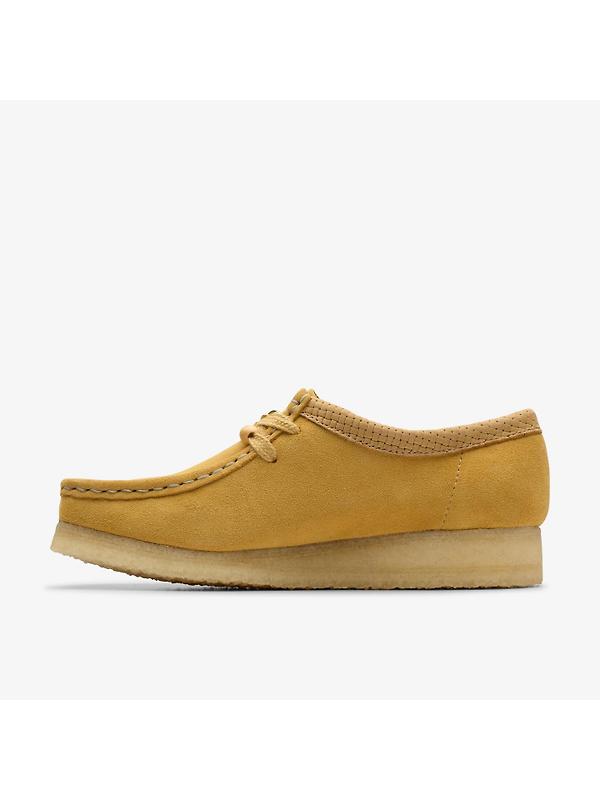 Clarks Originals Women's Wallabee Shoes - Golden Tan Suede Image 2