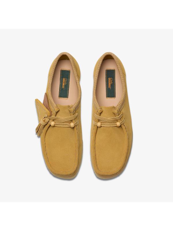 Clarks Originals Women's Wallabee Shoes - Golden Tan Suede Image 6