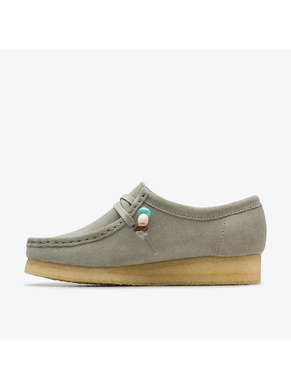 Clarks Originals Women's Wallabee Shoes - Sage Suede Image 2