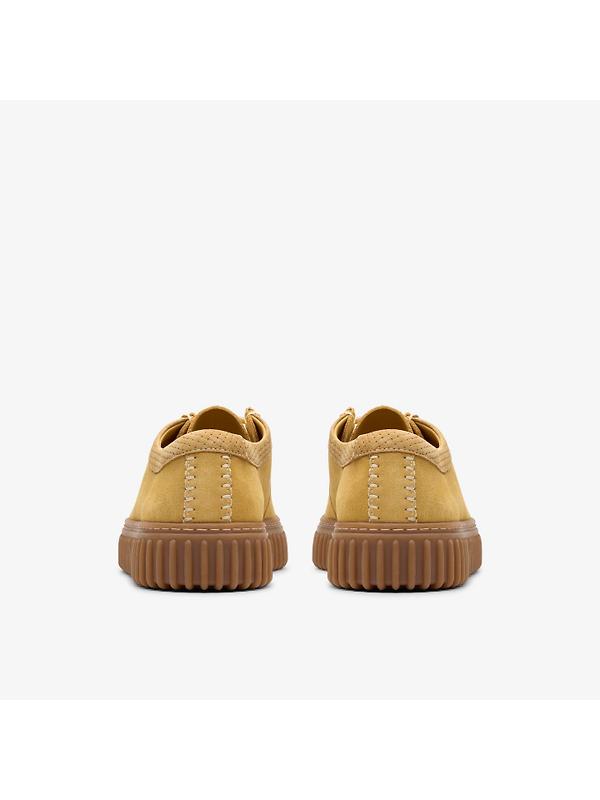 Clarks Men's Torhill Lo Suede Shoes - Golden Tan Suede Image 5
