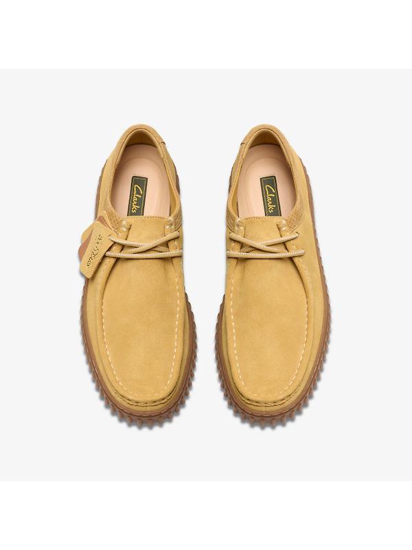 Clarks Men's Torhill Lo Suede Shoes - Golden Tan Suede Image 6