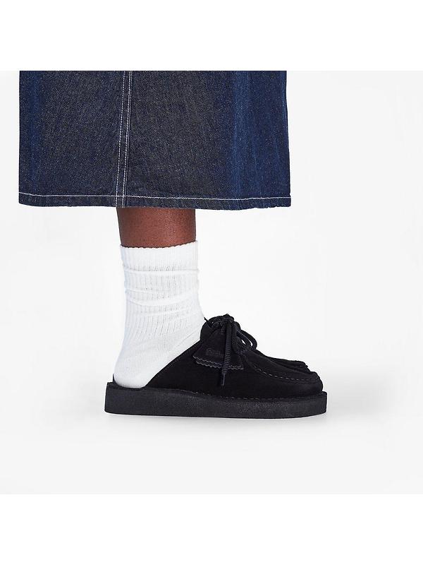 Clarks Originals Women's Desert Nomad Mule - Black Suede Image 2