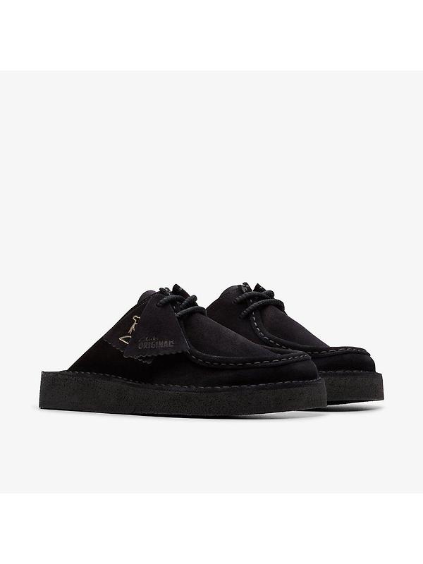 Clarks Originals Women's Desert Nomad Mule - Black Suede Image 5