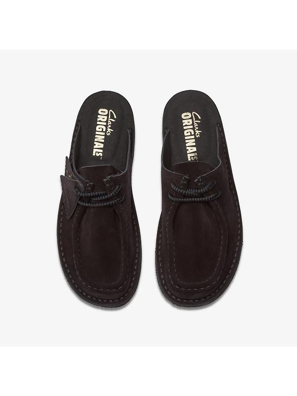 Clarks Originals Women's Desert Nomad Mule - Black Suede Image 7
