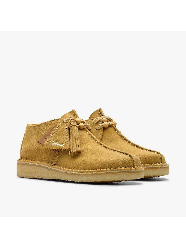 Clarks Originals Women's Desert Trek Shoes - Golden Tan Suede Image 4