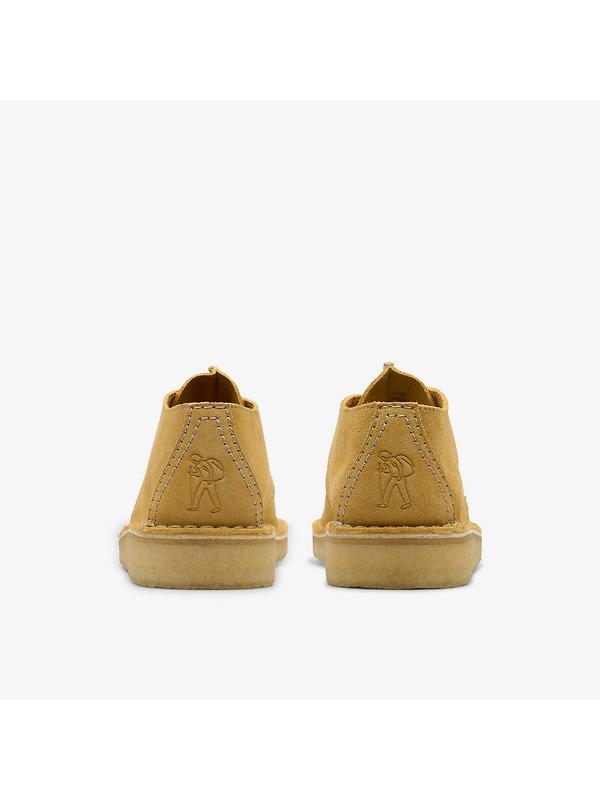 Clarks Originals Women's Desert Trek Shoes - Golden Tan Suede Image 5