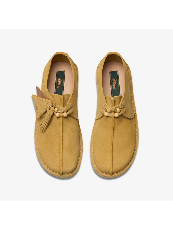Clarks Originals Women's Desert Trek Shoes - Golden Tan Suede Image 6