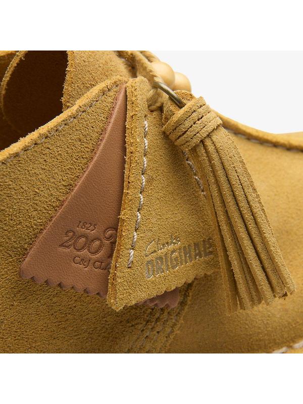 Clarks Originals Women's Desert Trek Shoes - Golden Tan Suede Image 7