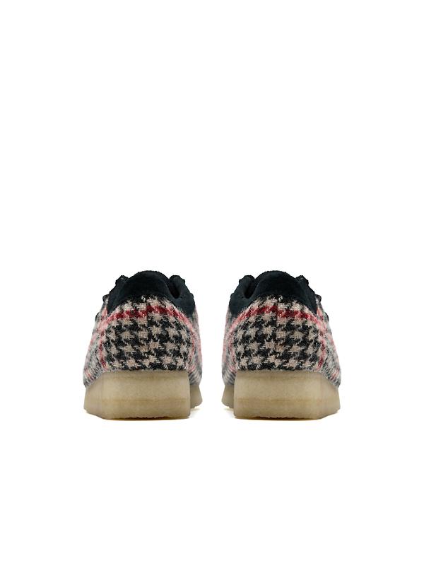 Clarks Originals Women's Wallabee Shoes - Black Harris Tweed Image 5