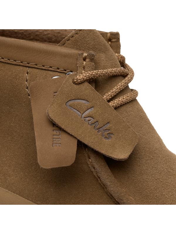 Clarks Men's Wallabee FTR2 Hi Boots - Dark Sand Suede Image 8