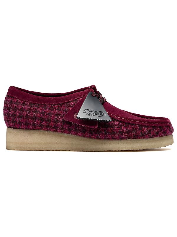 Clarks Originals Women's Wallabee Shoes - Purple Harris Tweed Image 1