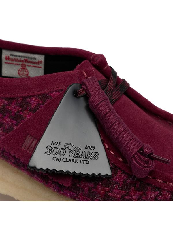 Clarks Originals Women's Wallabee Shoes - Purple Harris Tweed Image 8