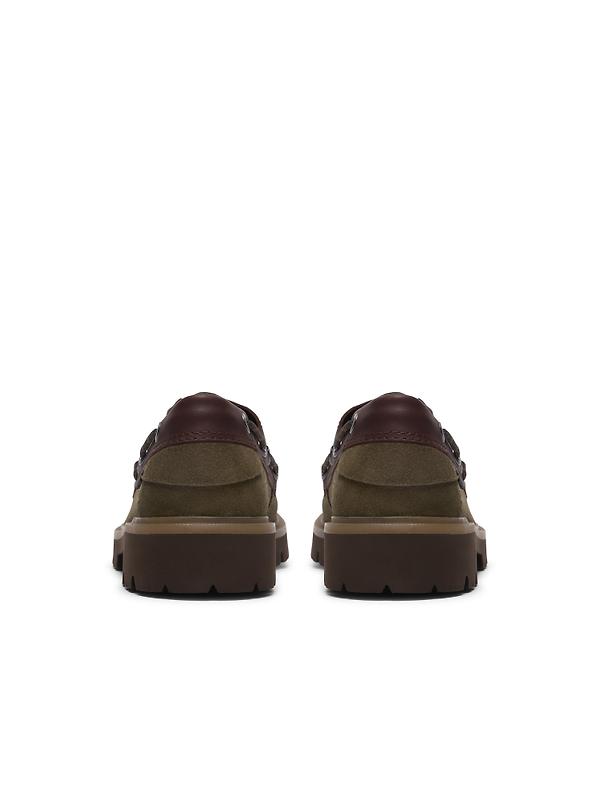 Clarks Men's Cleyhill Boat Shoes - Olive Combi Image 5