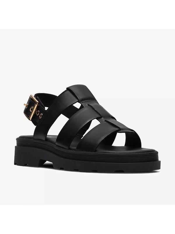 Clarks Women's Orinoco3 Strap Sandals - Black Leather Image 4