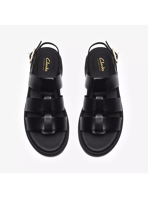 Clarks Women's Orinoco3 Strap Sandals - Black Leather Image 6