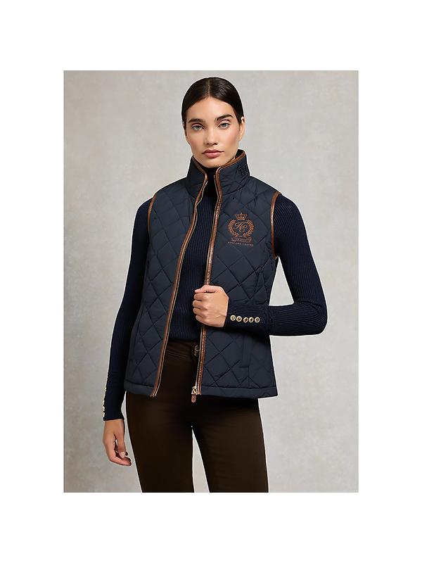 Holland Cooper Women's Lightweight Country Gilet - Ink Navy Image 4