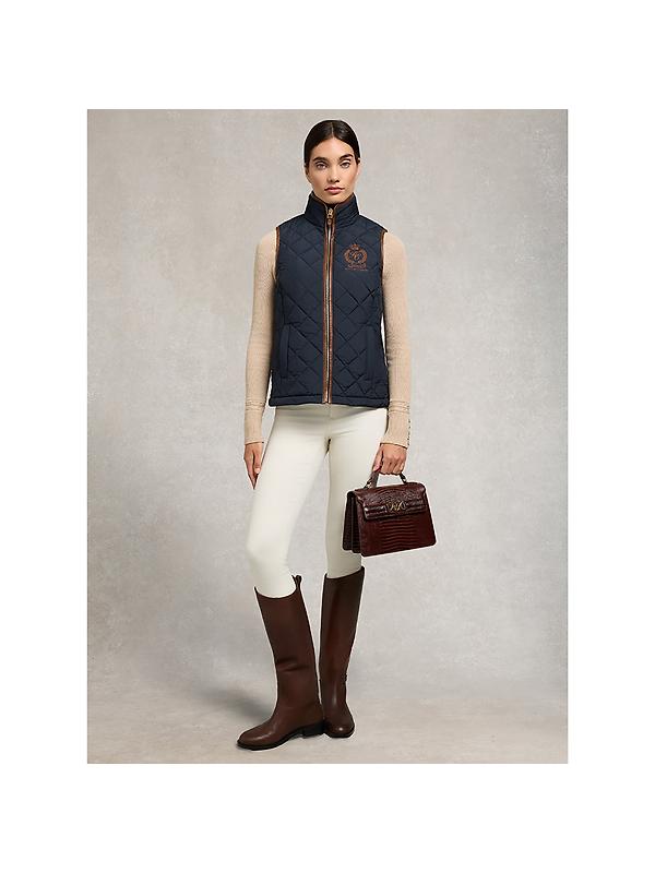 Holland Cooper Women's Lightweight Country Gilet - Ink Navy Image 7