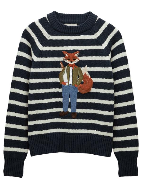 Joules Women's Renard Jonty Intarsia Knit Jumper - Navy Image 1
