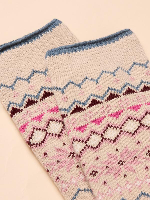 Joules Women's Lucille Fairisle Socks UK 4-8 - Neutral Image 2